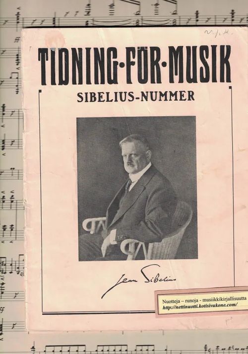 Tidning Für Musik, Sibelius-Nummer, Årgång V N:o 14-15, December 1915 | Nettinuotti | Osta Antikvaarista - Kirjakauppa verkossa