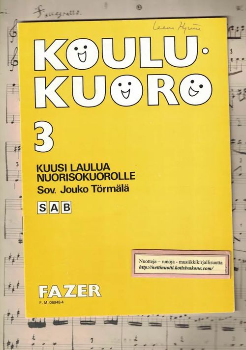 Koulukuoro 3 S,A,B - Törmälä Jouko, sov. | Nettinuotti | Osta Antikvaarista - Kirjakauppa verkossa