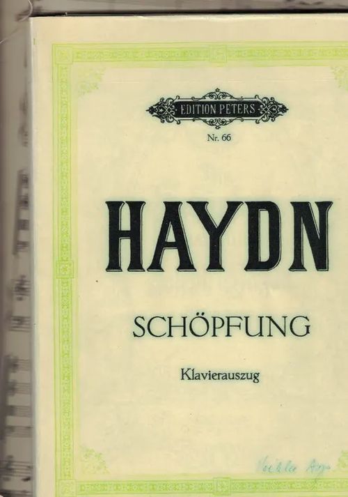 Die Schöpfung Oratorium, Klavierauszug - Haydn Joseph | Nettinuotti | Osta Antikvaarista - Kirjakauppa verkossa