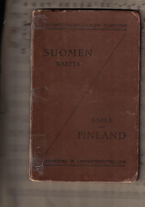 Maanmittaushallituksen toimittama Suomen kartta - Karta över Finland 1920 | Nettinuotti | Osta Antikvaarista - Kirjakauppa verkossa