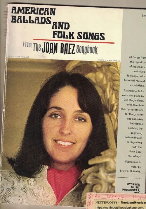 American Ballads and Folk Songs from The Joan Baez Songbook | Nettinuotti | Osta Antikvaarista - Kirjakauppa verkossa