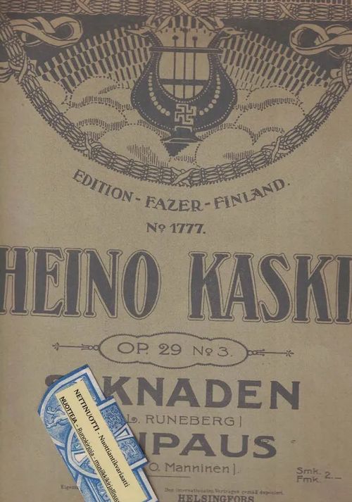 Saknaden - Kaipaus - Kaski Heino (J.L. Runeberg) | Nettinuotti | Osta Antikvaarista - Kirjakauppa verkossa