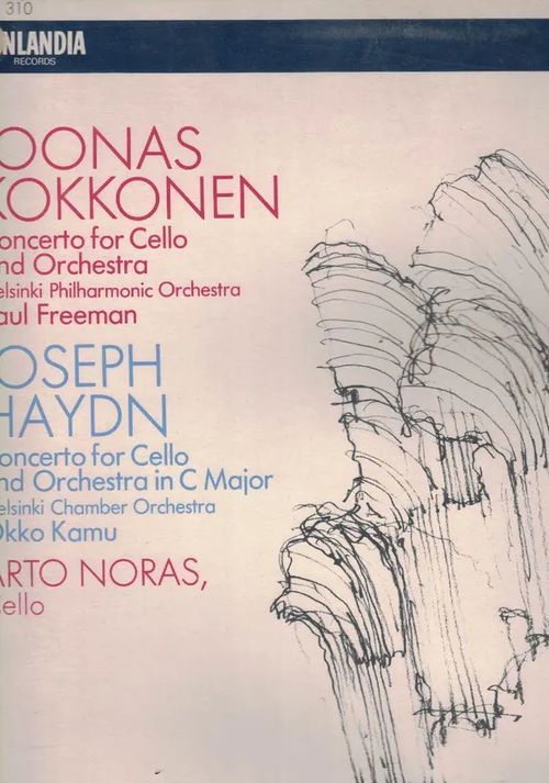 Concerto For Cello And Orchestra / Concerto For Cello And Orchestra In C Major - Kokkonen Joonas / Joseph Haydn - Helsinki Philharmonic Orchestra, Paul Freeman, Helsinki Chamber Orchestra, Okko Kamu, Arto Noras | Nettinuotti | Osta Antikvaarista - Kirjakauppa verkossa