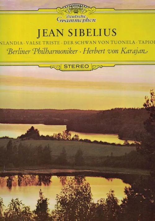 Jean Sibelius, Finlandia; Valse Triste; Tapiola; The Swan of Tuonela (Sammatti kansi) - Karajan Herbert von / Berliner Philharmoniker | Nettinuotti | Osta Antikvaarista - Kirjakauppa verkossa