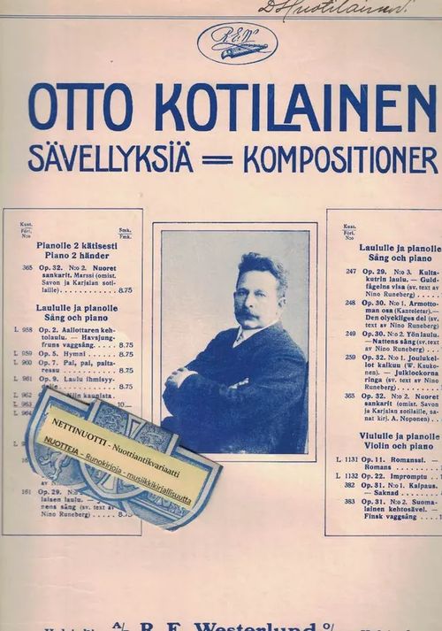 Pilvitanssi Op. 15 - Kotilainen Otto (Aapo Pärnänen) | Nettinuotti | Osta Antikvaarista - Kirjakauppa verkossa