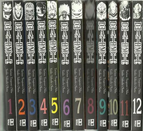 Death note 1-12 (kaikki osat) - Tsugami Ohba, Takeshi Obata | Antikvariaatti Oranssi Planeetta | Osta Antikvaarista - Kirjakauppa verkossa