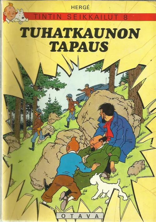 Tintin seikkailut 8 -Tuhatkaunon tapaus - Hergé | Antikvariaatti Oranssi Planeetta | Osta Antikvaarista - Kirjakauppa verkossa