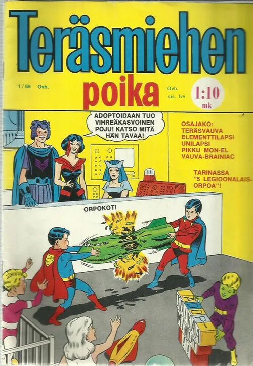 Teräsmiehen poika 1/1969 | Antikvariaatti Oranssi Planeetta | Osta Antikvaarista - Kirjakauppa verkossa