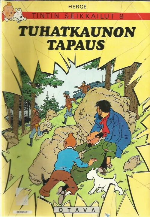 Tintin seikkailut 8 - Tuhatkaunon tapaus - Herge | Antikvariaatti Oranssi Planeetta | Osta Antikvaarista - Kirjakauppa verkossa