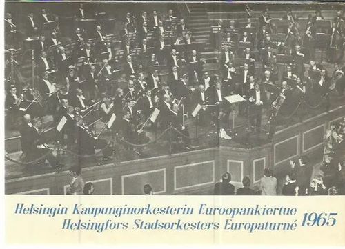 Helsingin Kaupunginorkesterin Euroopankiertue 1965 | Antikvariaatti Oranssi Planeetta | Osta Antikvaarista - Kirjakauppa verkossa