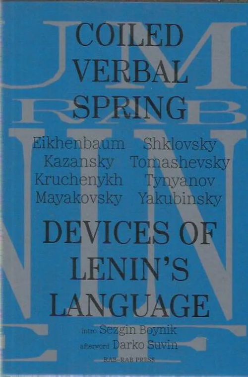 Coiled Verbal Spring - Devices of Lenin's Language - Boynik Sezgin ed. | Antikvariaatti Oranssi Planeetta | Osta Antikvaarista - Kirjakauppa verkossa