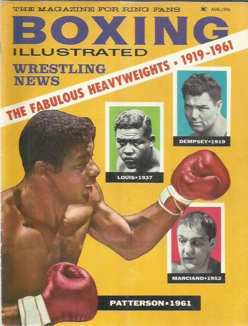 Boxing Illustrated - Wrestling News 1961 August | Antikvariaatti Oranssi Planeetta | Osta Antikvaarista - Kirjakauppa verkossa