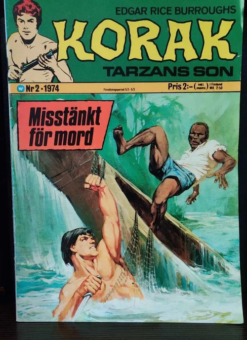 Korak Tarzans son 2/1974 - Burroughs Edgar | Booksbymuni | Osta Antikvaarista - Kirjakauppa verkossa