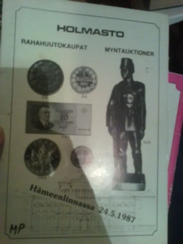 Holmasto Rahahuutokaupat Hämeenlinnassa 24.5.1987 | Oulun Antikvariaatti Ky | Osta Antikvaarista - Kirjakauppa verkossa