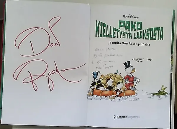 Pako kielletystä laaksosta - ja muita Don Rosan parhaita Don Rosan signeeraus - Disney, Walt | Antikvariaatti Kirjakari | Osta Antikvaarista - Kirjakauppa verkossa