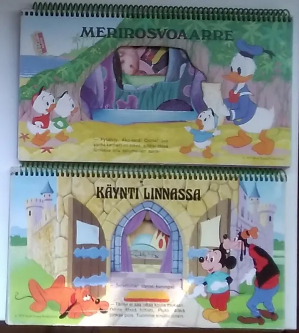 Käynti linnassa ja Merirosvoaarre - Walt Disney productions | Antikvariaatti Kirjakari | Osta Antikvaarista - Kirjakauppa verkossa