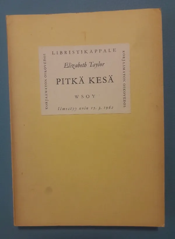 Pitkä kesä - Taylor Elizabeth | x | Osta Antikvaarista - Kirjakauppa verkossa