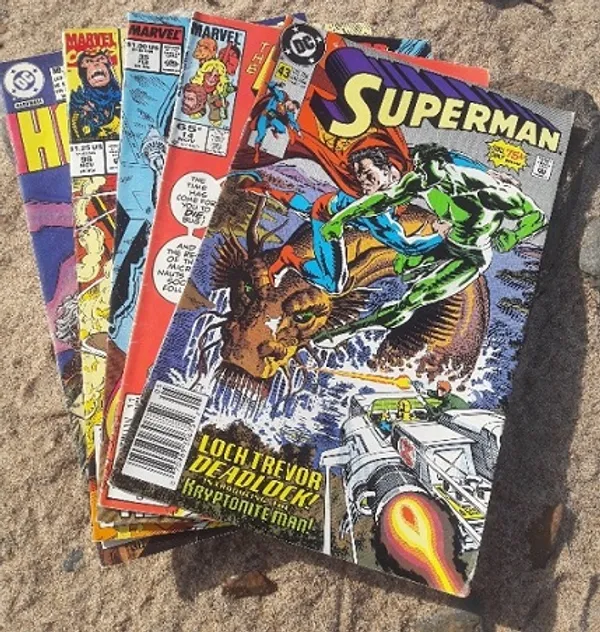 Superman no. 43 may 1990 + 4 muuta englanninkielistä sarjakuvaa - Ordway & Janke | x | Osta Antikvaarista - Kirjakauppa verkossa