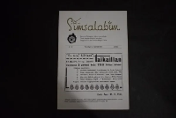 Simsalabim - Suomen Taikapiirin äänenkannattaja / Finsk Magisk Cirkels fackblad / Magazine of the Finnish Magic Circle 213 | Väinämöisen Kirja Oy | Osta Antikvaarista - Kirjakauppa verkossa