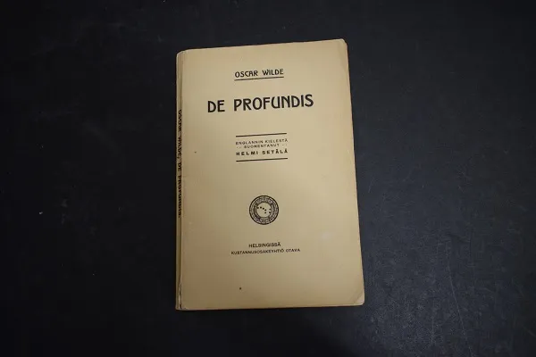 De profundis - Wilde Oscar - Setälä Helmi (suom.) | Väinämöisen Kirja Oy | Osta Antikvaarista - Kirjakauppa verkossa