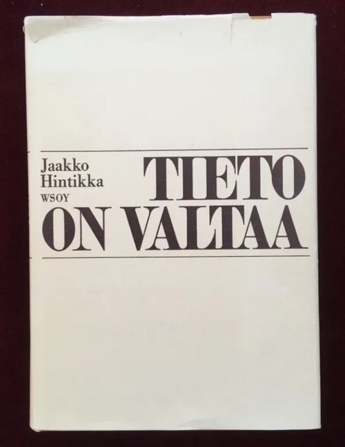 Tieto on valtaa - Hintikka Jaakko | Arkadia International Bookshop | Osta Antikvaarista - Kirjakauppa verkossa