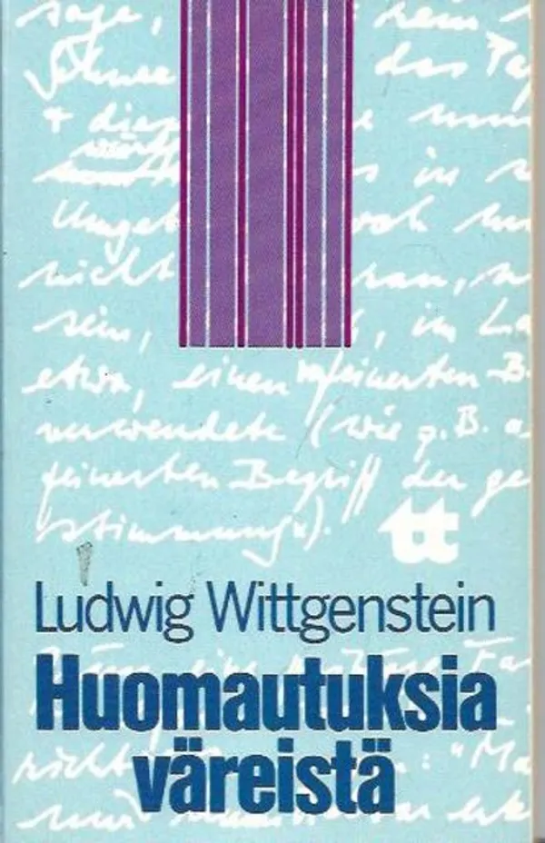 Huomautuksia väreistä - Wittgenstein Ludvig | Kirjavehka | Osta Antikvaarista - Kirjakauppa verkossa