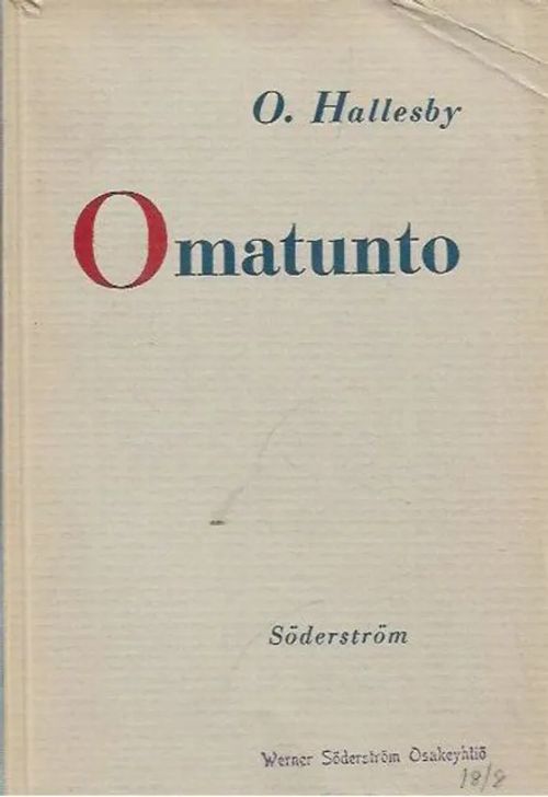 Omatunto - O. Hallesby | Kirjavehka | Osta Antikvaarista - Kirjakauppa verkossa