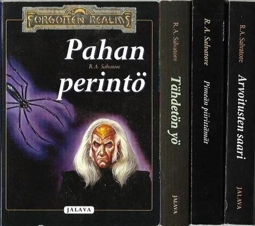 Drowin perintö 1-4 : Pahan perintö / Tähdetön yö / Pimeän piirittämät / Arvoitusten saari - R.A. Salvatore | Kirjavehka | Osta Antikvaarista - Kirjakauppa verkossa