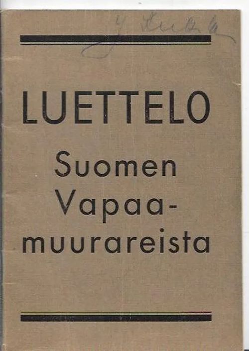 Yläosa 33+ imagen suomen vapaamuurarit lista