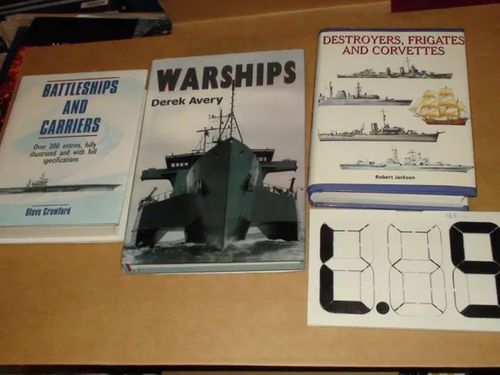 Battleships and Carries - Destroyers, frigates and corvettes - Warships 3 KIRJAA - Crawford , Jackson Avery | Hantikva | Osta Antikvaarista - Kirjakauppa verkossa