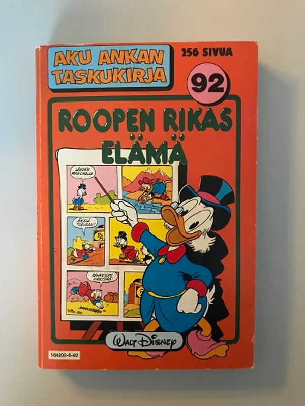 Aku Ankan taskukirja 92 - Roopen rikas elämä | Kirjakauppa Papirus | Osta Antikvaarista - Kirjakauppa verkossa