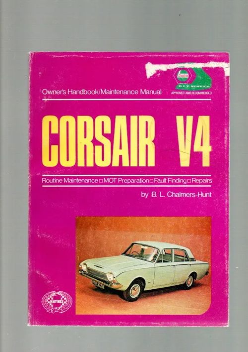 FORD Corsair V4 korjauskirja engl.kiel - Haynes | Kolmas Kellari | Osta Antikvaarista - Kirjakauppa verkossa