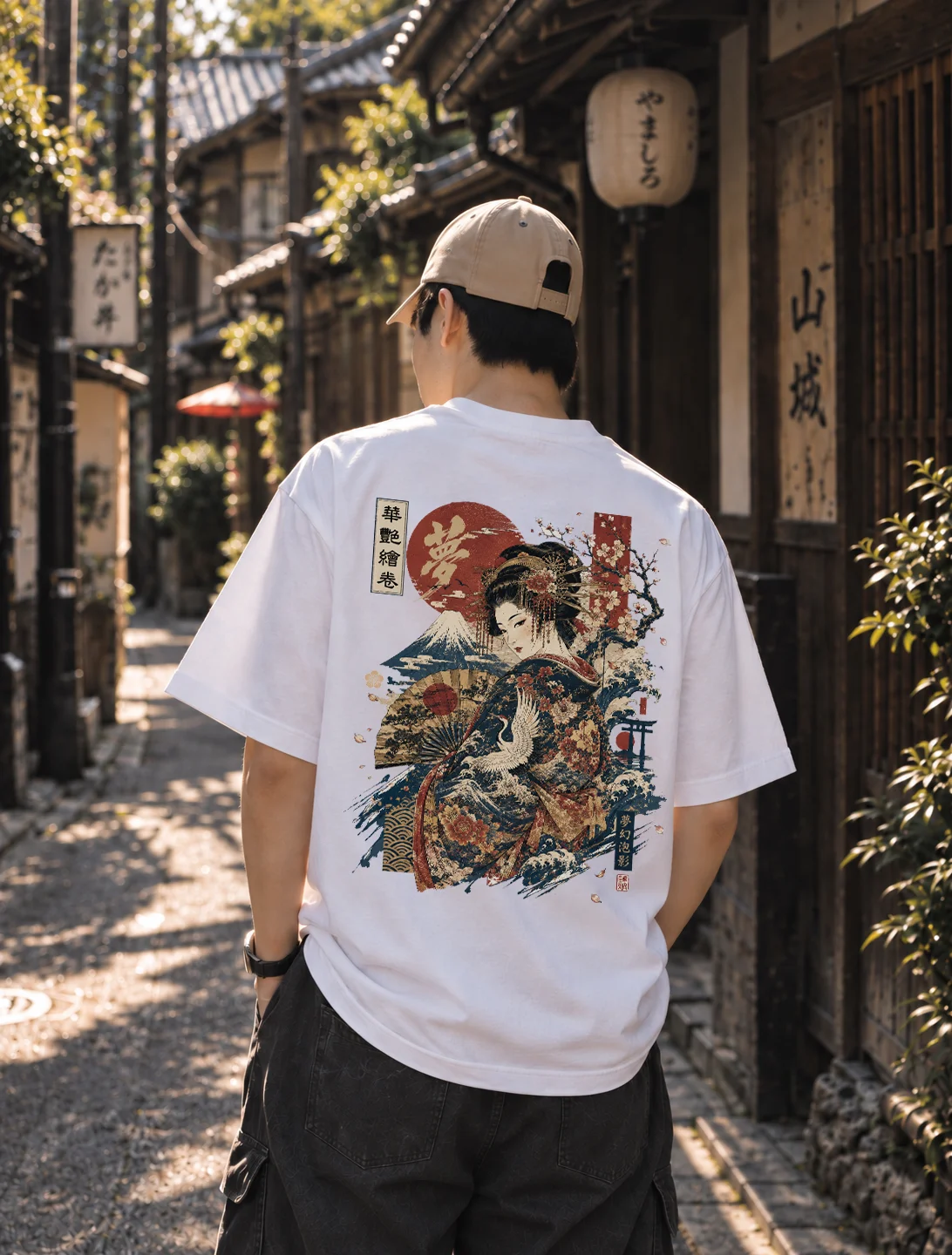 浮世繪背影漫步古巷