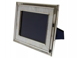 A MARTHA STEWART MOTHER OF PEARL PICTURE FRAME