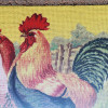 PAIR OF RUSSIAN EMBROIDERIES OF ROOSTERS FRAMED PIC-7