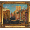 AFTER COLIN CAMPBELL COOPER OIL PAINTING NEW YORK PIC-0