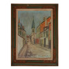 FRENCH OIL PAINTING BY AFTER MAURICE UTRILLO PIC-0