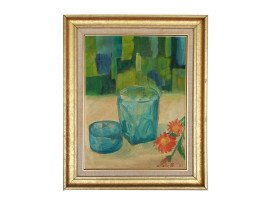 A MIDCENTURY OIL PAINTING SIGNED BY THE AUTHOR