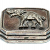 A VINTAGE SILVER PAPERWEIGHT WITH ELEPHANT PIC-0