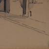SALISBURY HIGH STREET GATE 1930S PENCIL DRAWING PIC-6