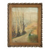 20TH CENTURY WATERCOLOR LANDSCAPE PAINTING FRAMED PIC-0