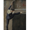 AMERICAN OIL PAINTING BALLERINA BY WILLIAM WOLK PIC-1