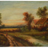 AN ENGLISH SCHOOL OIL PAINTING SIGNED BY F KEENE PIC-0