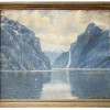 A NORSE OIL PAINTING SEASCAPE BY CONRAD SELMYHR PIC-0