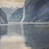 A NORSE OIL PAINTING SEASCAPE BY CONRAD SELMYHR PIC-1