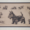 AN ORIGINAL AMERICAN ETCHING DOG BY DIANA THORNE PIC-1