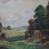 AMERICAN OIL PAINTING LANDSCAPE BY JOSEPH SLOMAN PIC-1