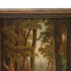 A VINTAGE OIL LANDSCAPE PAINTING FRAMED PIC-2