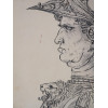 AN AFTER LEONARDO DA VINCI INK PAINTING SIGNED PIC-2