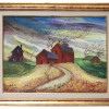 A MODERNIST SCHOOL OIL PAINTING SIGNED M.G. PIC-0